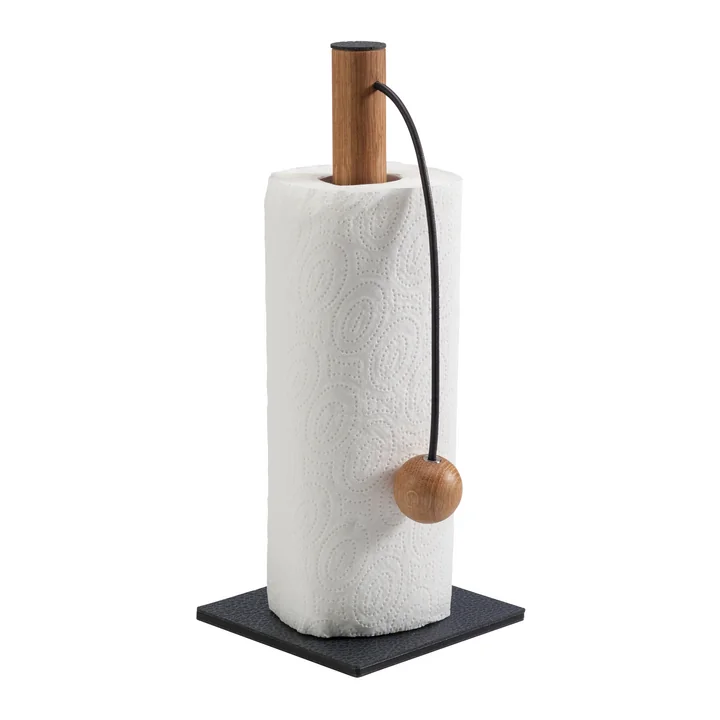 Lind DNA - String porte-rouleau de cuisine 30 cm, Hippo anthracite noir