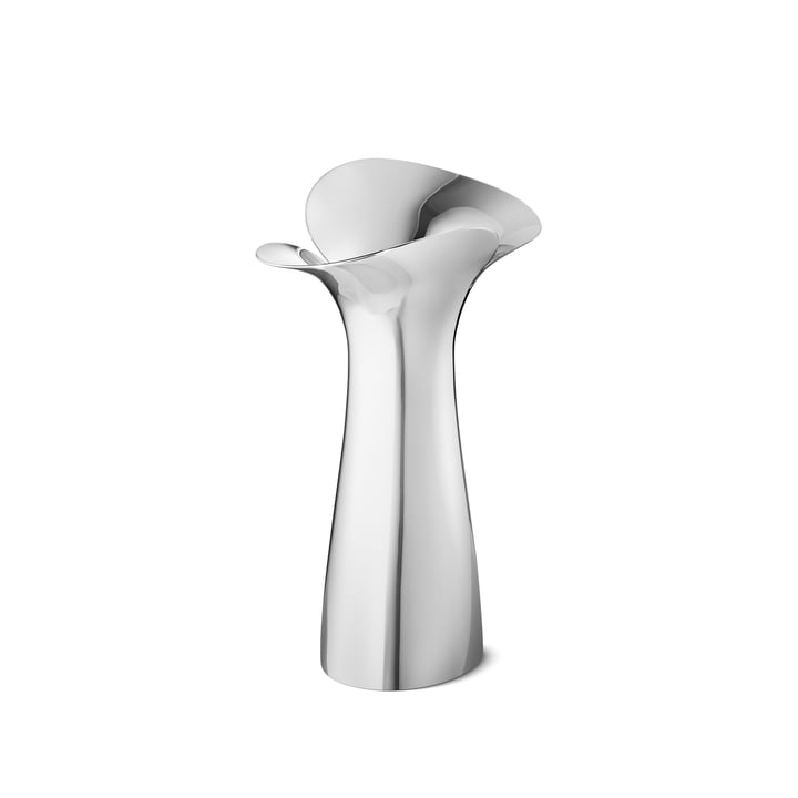 Vase Bloom Botanica, acier inoxydable, moyen de Georg Jensen