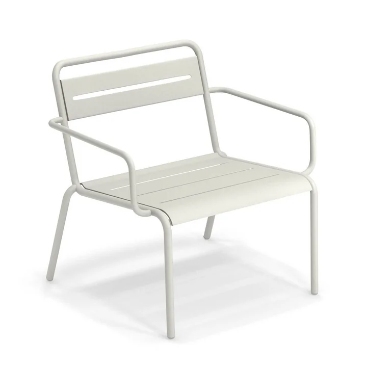 Star Chaise longue Emu en blanc
