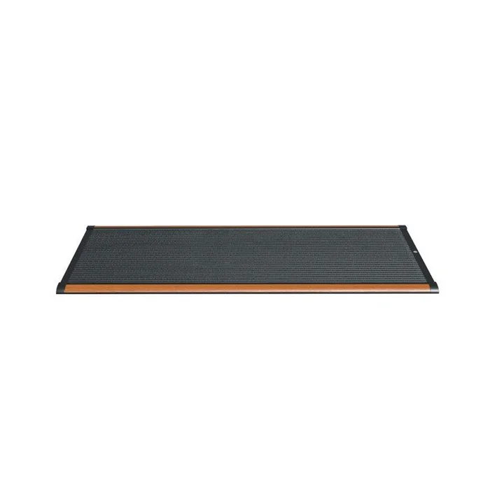 Paillasson Extérieur 90 × 60 cm Rizz en teck / anthracite