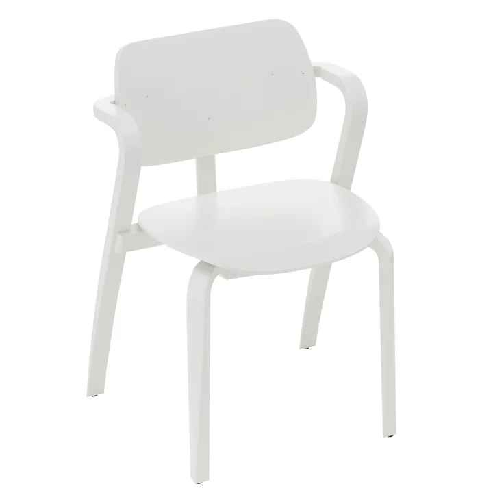 Chaise Aslak, peinte en blanc par Artek