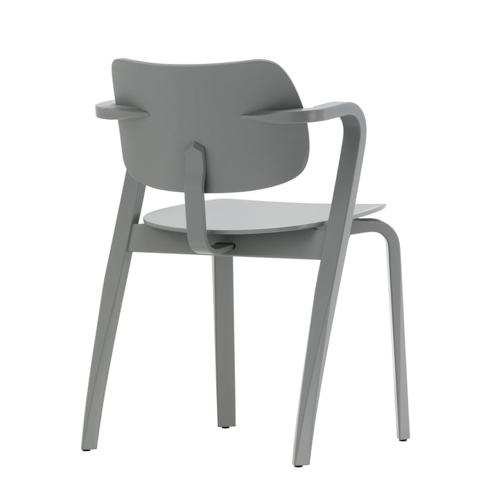 Chaise Aslak, peinte en gris par Artek