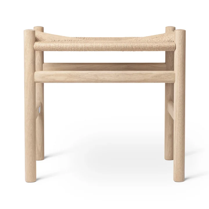 CH53 Tabouret de Carl Hansen en chêne huilé / tressage naturel