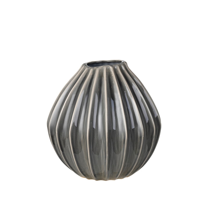 Wide Vase, Ø 30 x H 30 cm, perle fumée de Broste Copenhagen