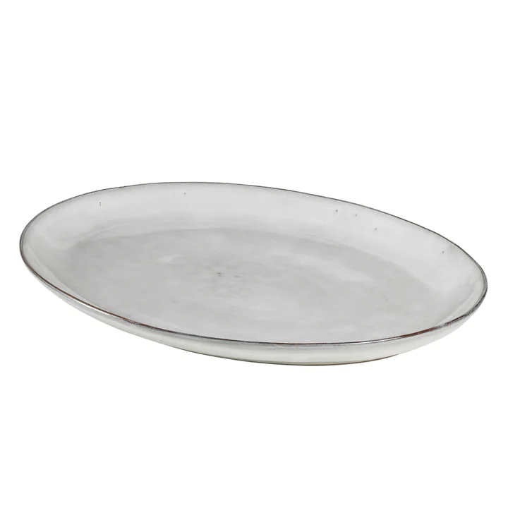 Nordic service Nordic ovale, 35,5 x 26,5 cm, sand par Broste Copenhagen