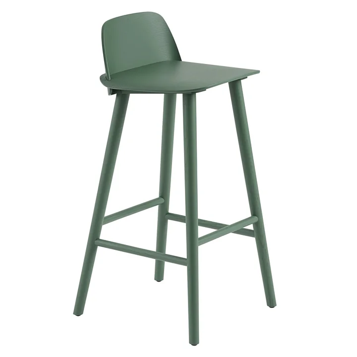 Tabouret de bar Nerd H 75 cm de Muuto en vert