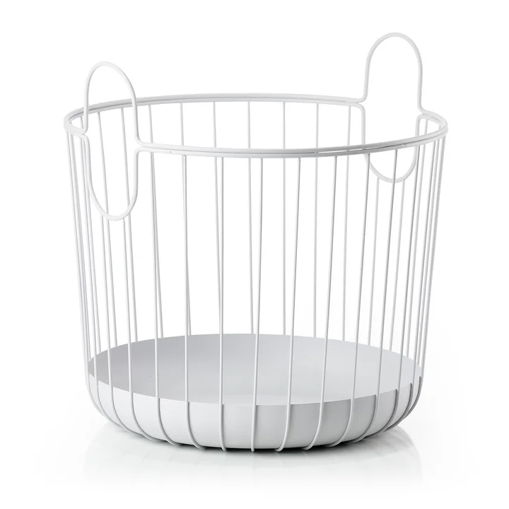 Inu Panier de rangement Ø 40,6 x H 41,1 cm de Zone Denmark en soft grey