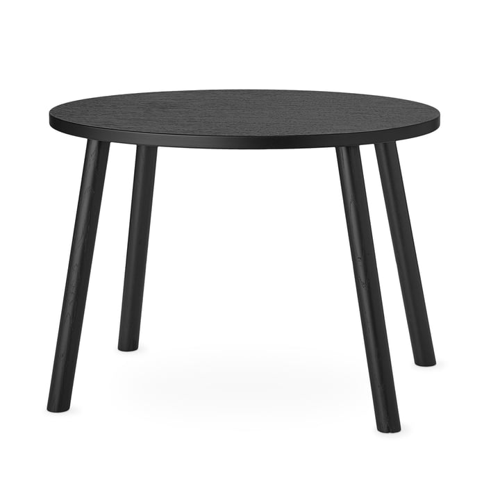 Mouse Table d'enfant ovale 64 x 46 cm de Nofred en noir