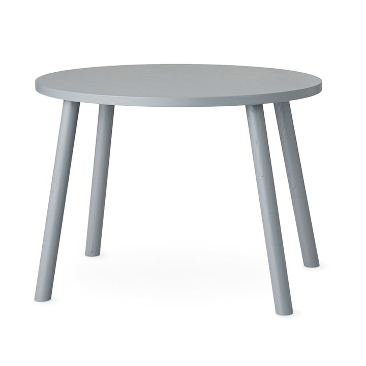 Mouse Table d'enfant ovale 64 x 46 cm de Nofred en gris