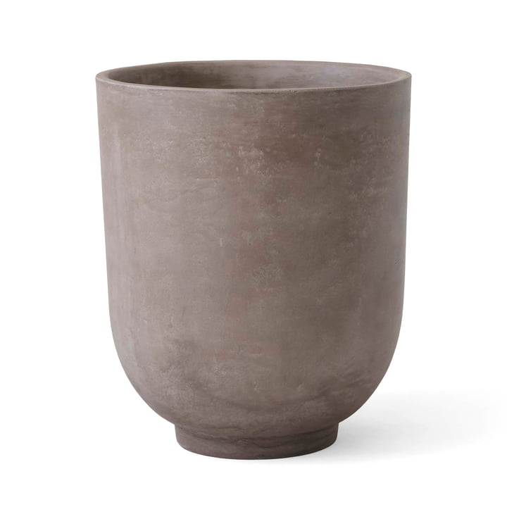 Collectionnez les pots de plantes SC45 Ø 55 x H 65 cm de & tradition en gris argenté
