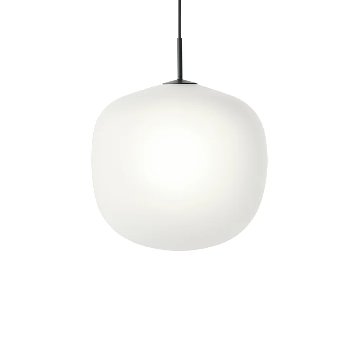 Rime Suspension Ø 45 cm, opale / noir de Muuto