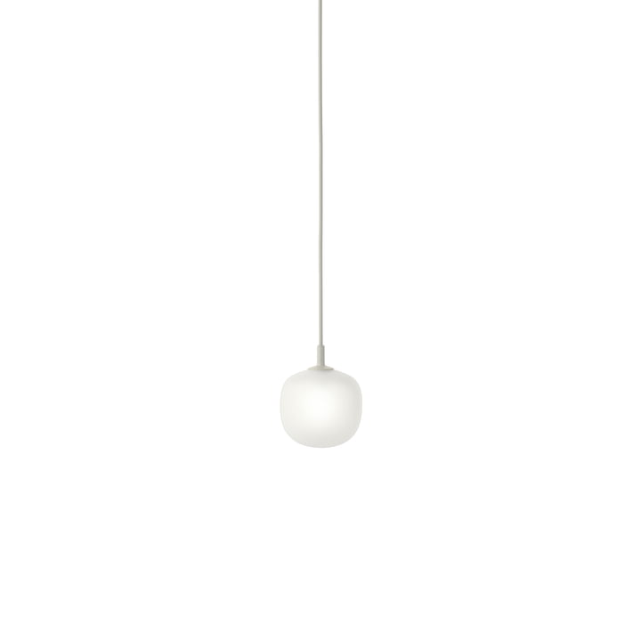 Rime Lampe à suspension Ø 12 cm, opale / gris de Muuto