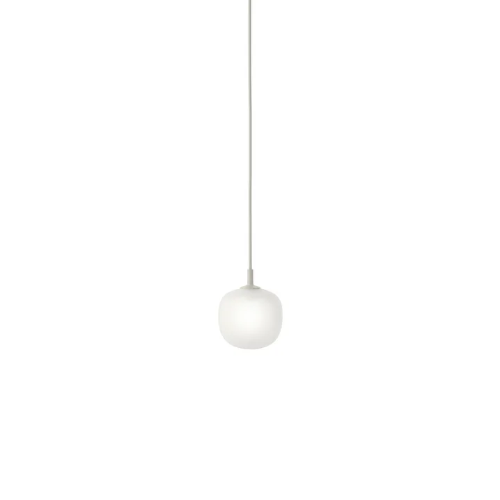 Rime Suspension Ø 12 cm, opale / gris de Muuto