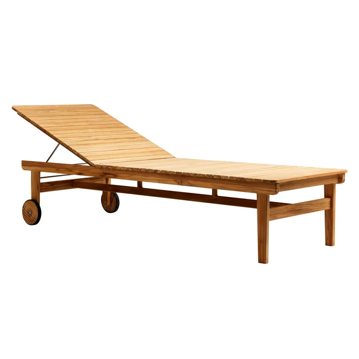 M8 Chaise longue de jardin de FDB Møbler en teck