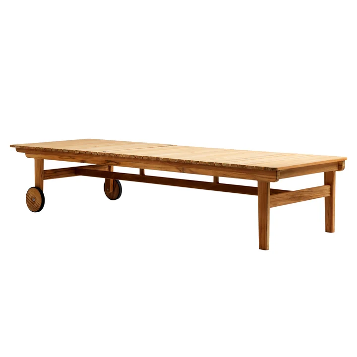 M8 Chaise longue de jardin de FDB Møbler en teck