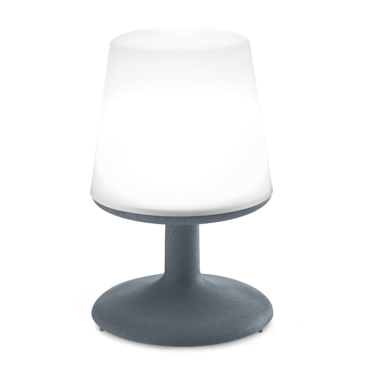 Lampe de table Light to go battery Koziol en gris foncé organique