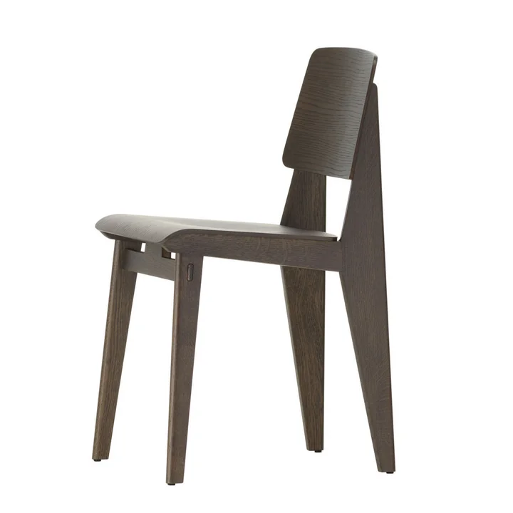 Chaise Tout Bois Chaise de Vitra en chêne foncé