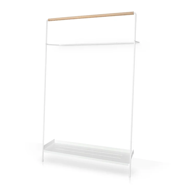 Armoire penchée Meta, blanc / frêne par vonbox