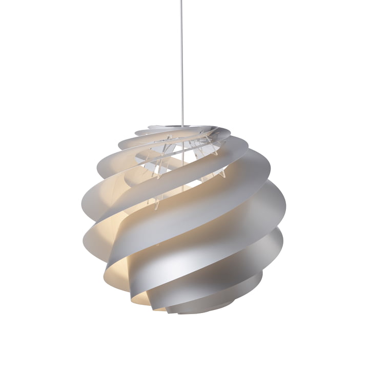 Swirl 3 Lampe à suspension Ø 65 cm de Le Klint en blanc