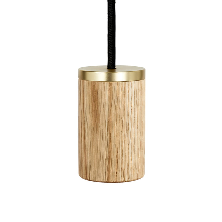 Oak Knuckle Pendant Lampe à suspendre de Tala en chêne / laiton