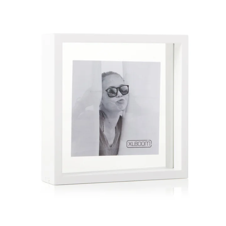 Square Floating Box Cadre photo 20 x 20 cm, blanc de XLBoom