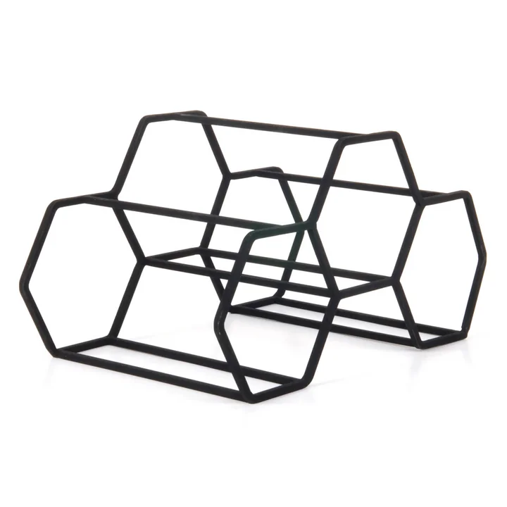 Porte-bouteilles Pico pour 3 bouteilles, noir de XLBoom