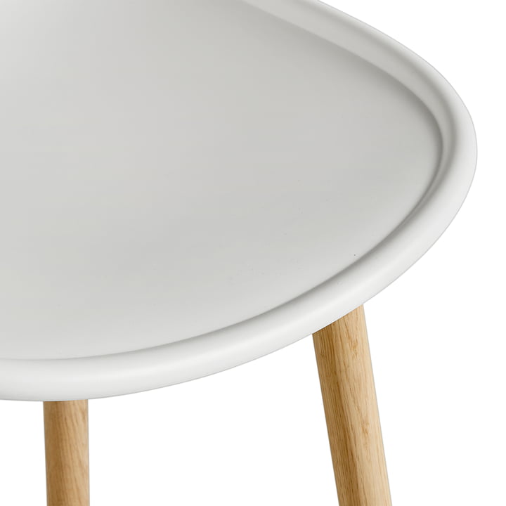 Neu12 Tabouret Hay de bar en chêne / blanc crème