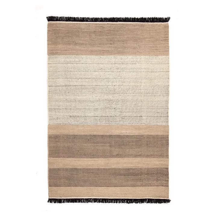 Tres Stripes 200 x 300 cm de nanimarquina en noir