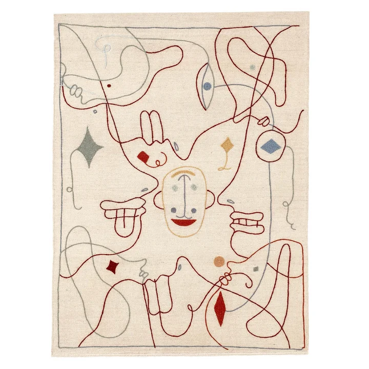 Silhouette Tapis, 200 x 300 cm de nanimarquina en multicolore.