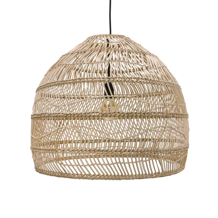Wicker Lampe suspendue M Ø 60 x H 50 cm de HKliving dans la nature