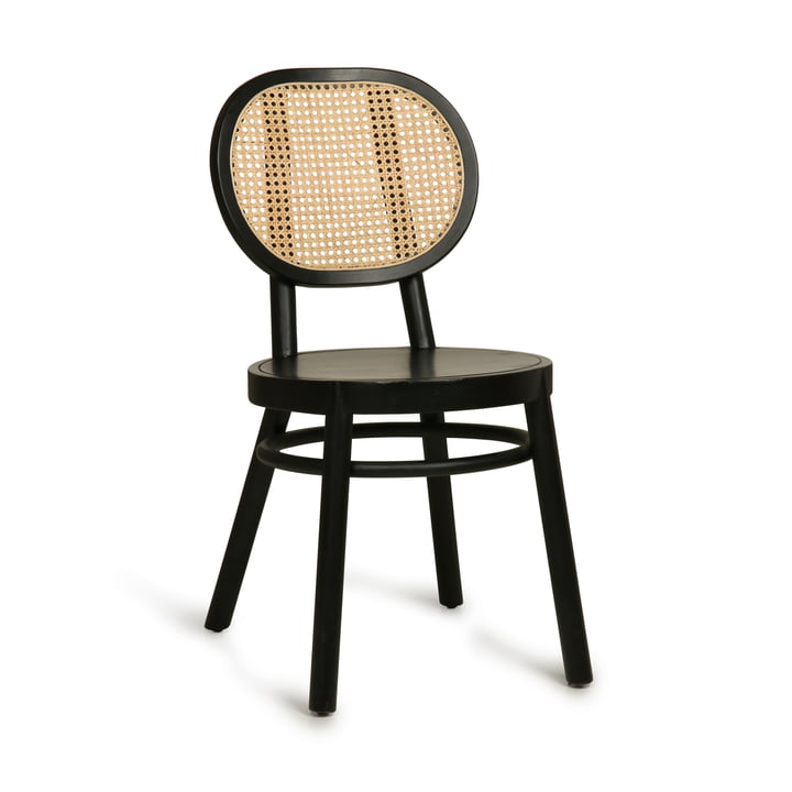 Chaise à Retro Webbing, noir par HKliving