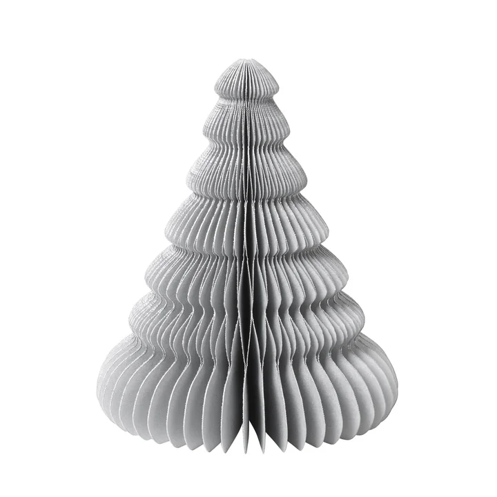 Paper Christmas Tree Décoration, Ø 13 x H 15 cm, argent de Broste Copenhagen