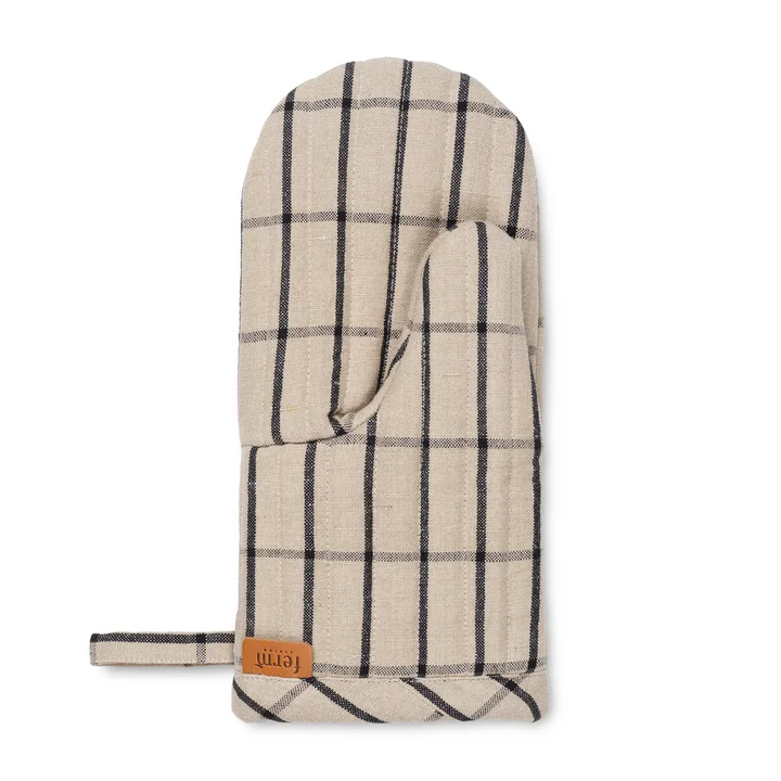 Gant de cuisine Hale, sable / noir de Ferm Living