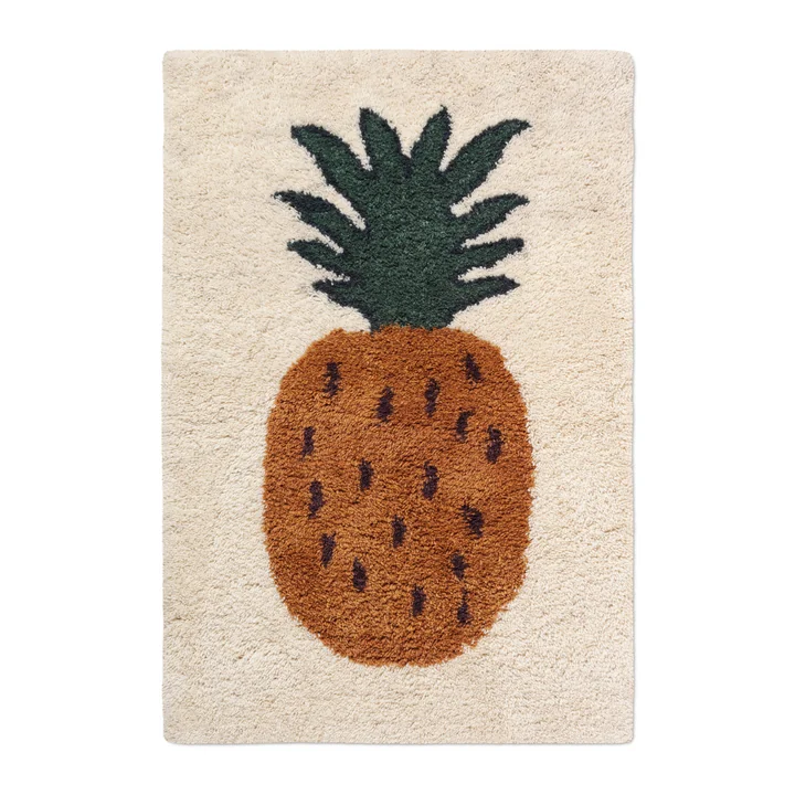 Fruiticana Tapis "Ananas", L, par Ferm Living