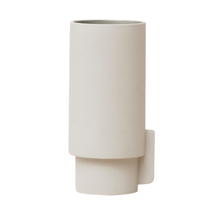 Vase Alcoa, grand, Ø 10,4 H 23 cm, gris clair de Form & Refine