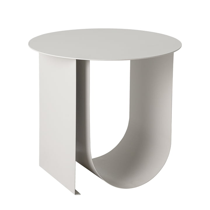 Table d'appoint Cher, Ø 43 x H 38 cm, gris clair par Bloomingville .