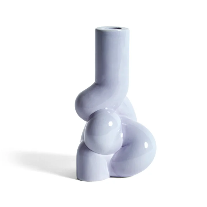 Bougeoir W & S Soft, Ø 9,5 x H 18 cm, lavande par HAY .