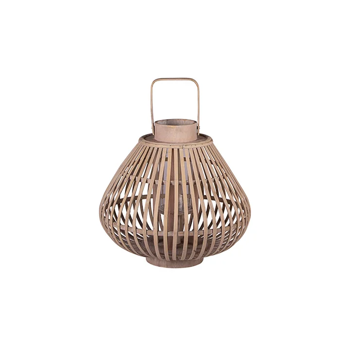 Lanterne en bambou Sahara S Ø 31,5 x H 28 cm par von Broste Copenhagen en naturel
