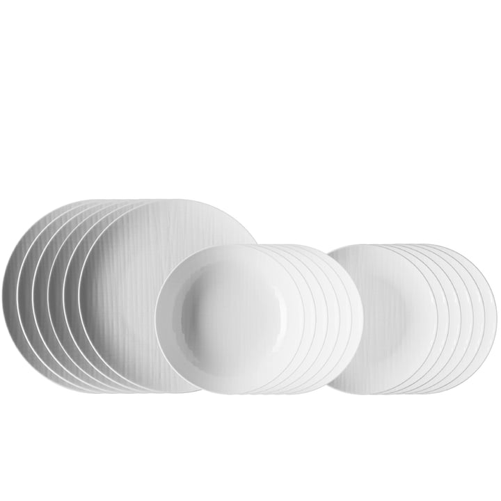 Mesh de table en Mesh blanc (18 pièces) par Rosenthal