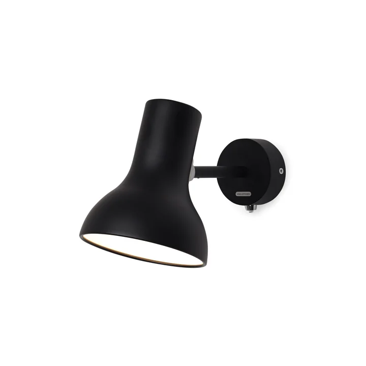 Type 75 Mini Applique murale, jet black de Anglepoise