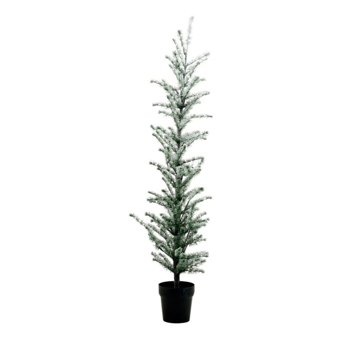 Sapin de Noël avec éclairage LED Flocké, H 160 cm, nature par House Doctor