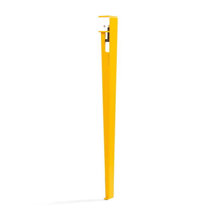 Le pied de table et de bureau H 75 cm, jaune tournesol de TipToe