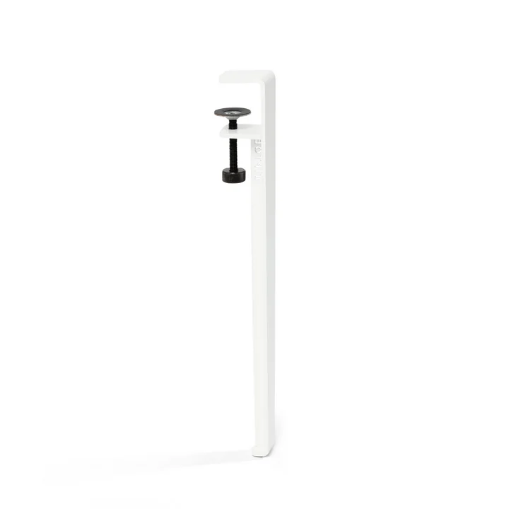 Le pied de table basse et de banc H 43 cm, blanc nuage de TipToe