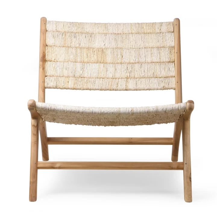 HKliving - Abaca Lounge Chair Abaca, naturel