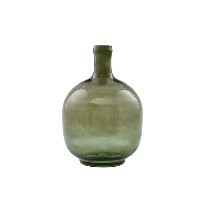 Le vase Tinka, Ø 16,5 x H 23,5 cm, vert foncé par House Doctor