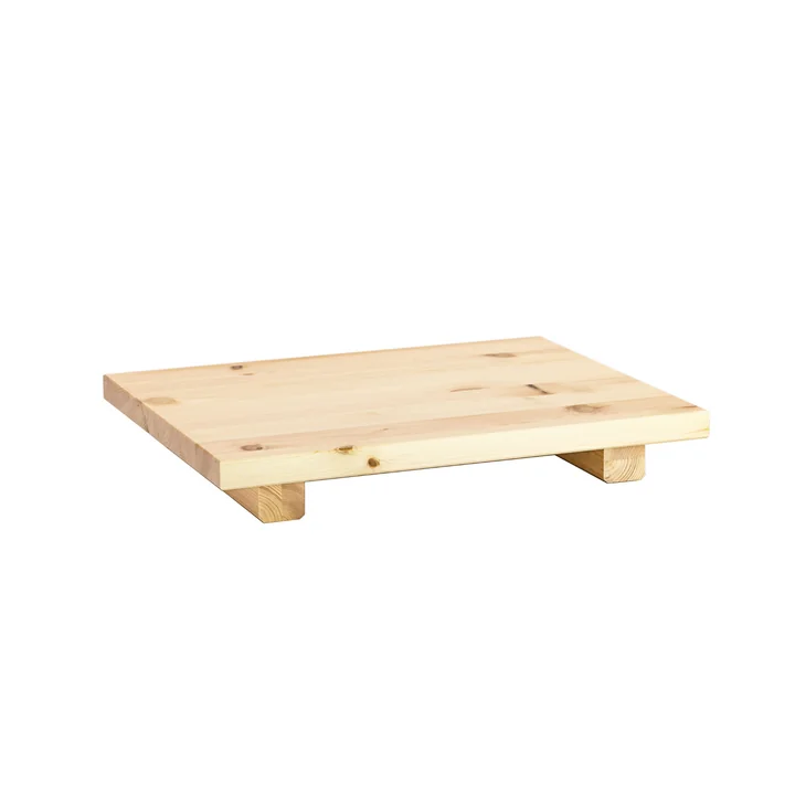 La table de nuit Dock, pin laqué transparent (lot de 2) de Karup Design