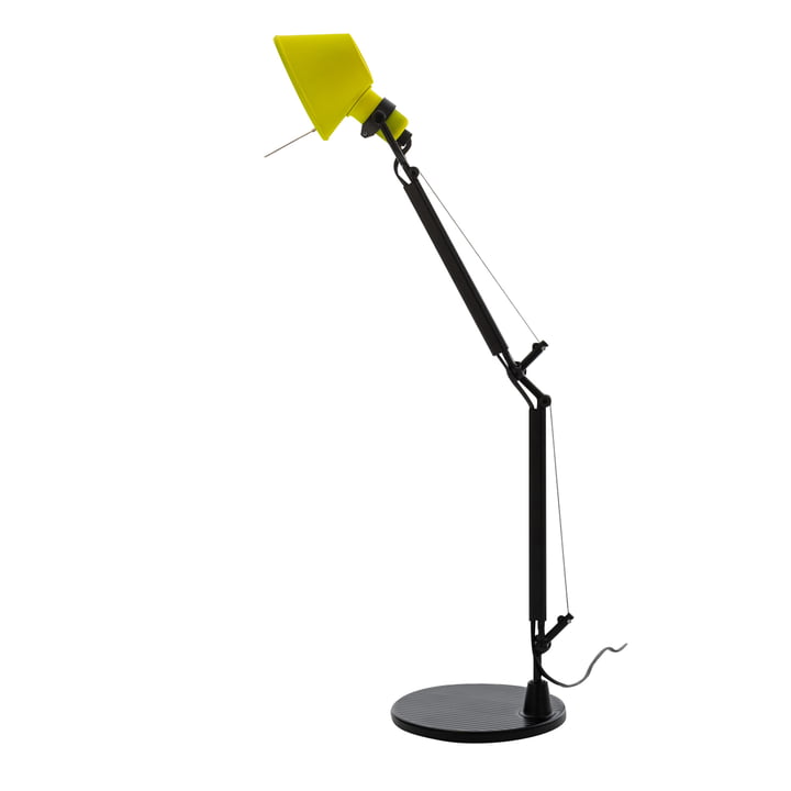 Lampe de table Tolomeo Micro Bicolor, noir / jaune par Artemide