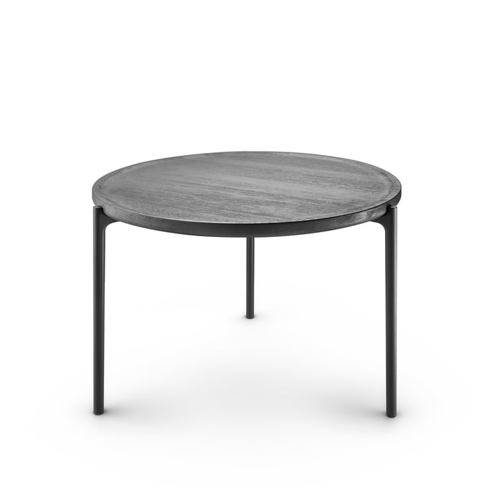 La table basse Savoye, Ø 60 x H 42 cm, noir / noir de Eva Solo
