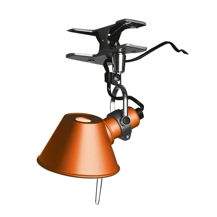 Lampe à pince Tolomeo Micro Pinza d' Artemide en orange