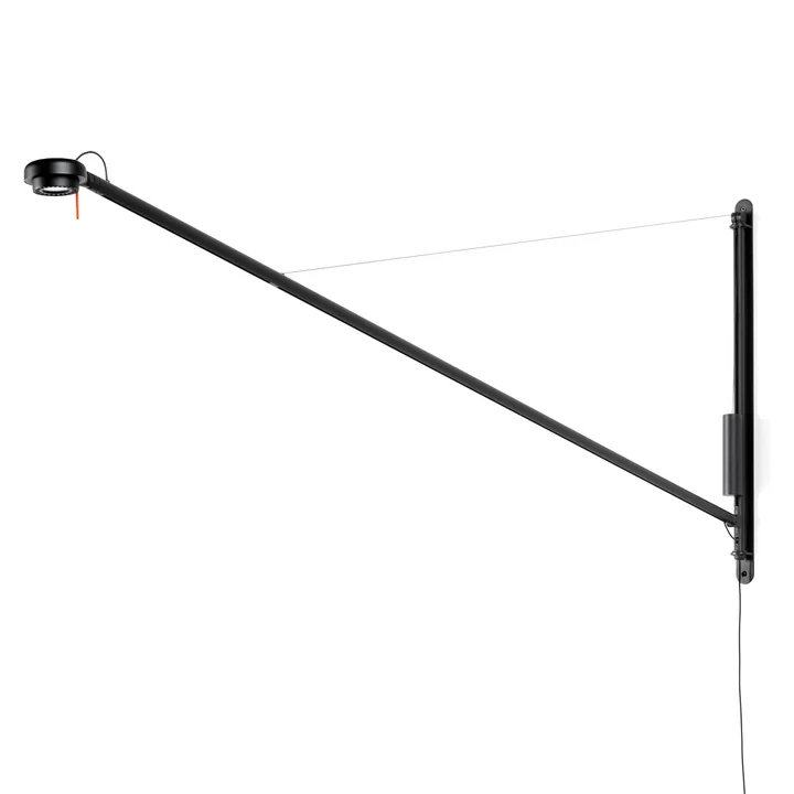 La lampe murale Fifty-Fifty, soft black by HAY